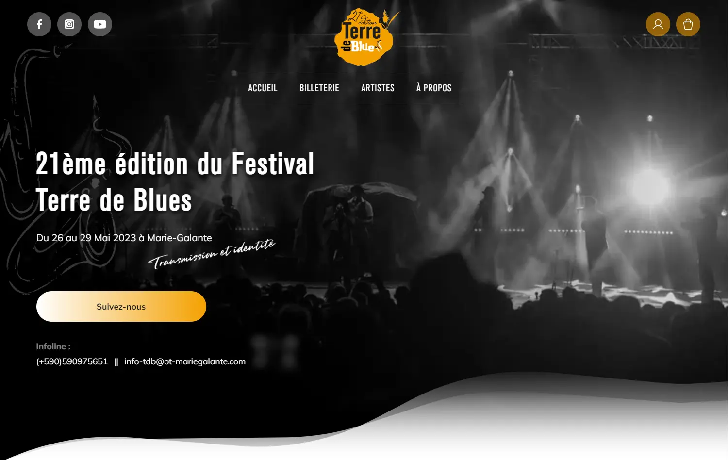 Festival terre de blues 2023 designed by UXDev